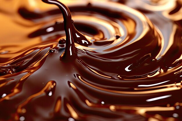 Chocolate Liquid Fluid Texture Background