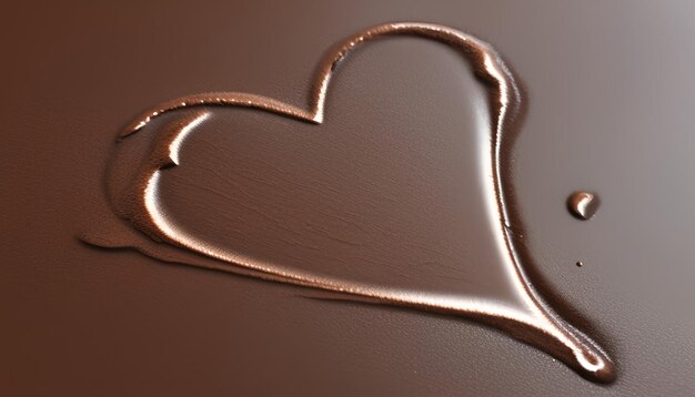 Photo chocolate love heart