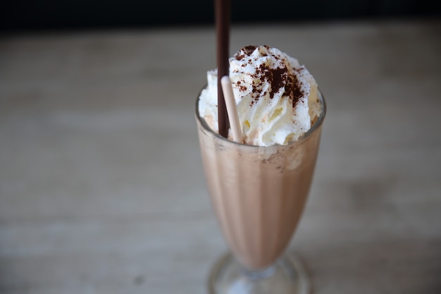 Chocolate milk shake