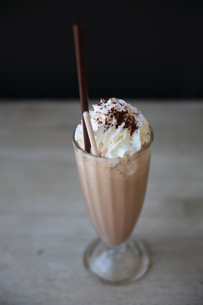 Chocolate milk shake