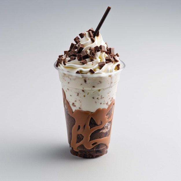 Foto frappè del cioccolato