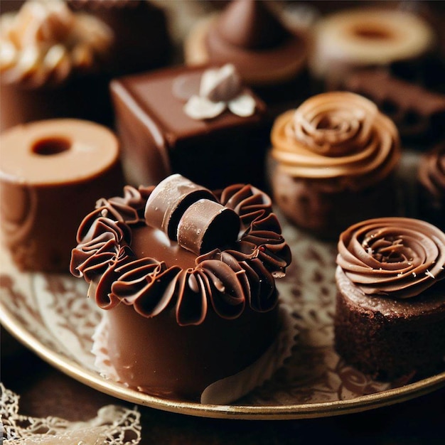 ミニチョコレートケーキのアイデア