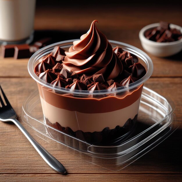 chocolate mousse dessert