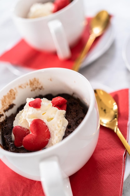 Chocolate mug cake