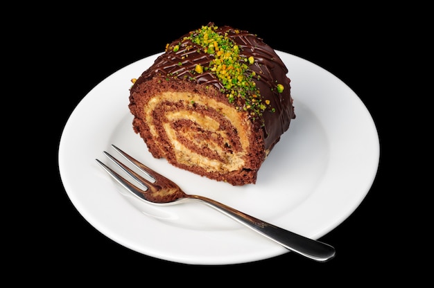 Chocolate and nut roll