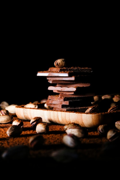 chocolate and nuts photo