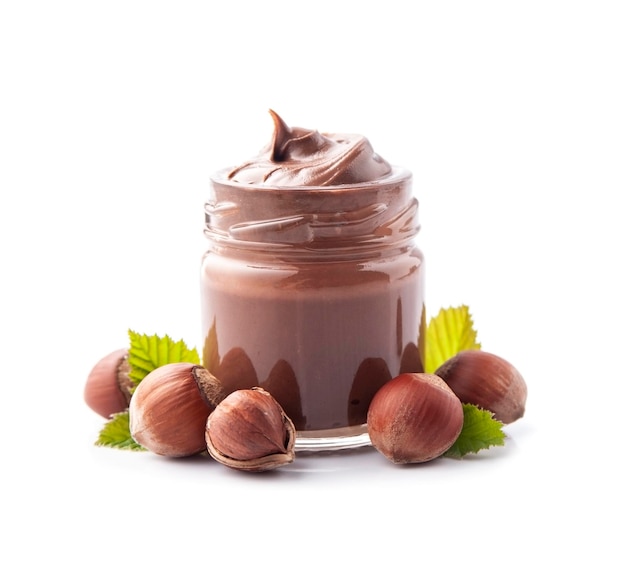 Chocolate paste with hazelnuts nuts