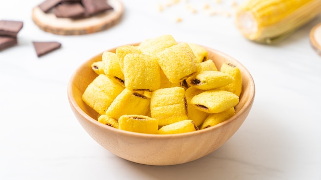 Chocolate pastries in a bowl