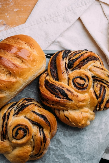 Foto rotolo di cioccolato