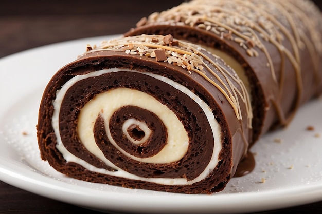 chocolate rolled cake