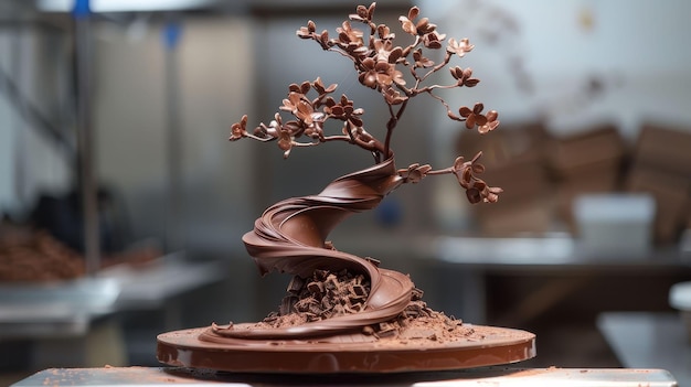 Chocolate sculpture crafting edible art cocoas magic