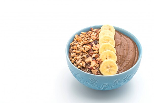 chocolate smoothies bowl