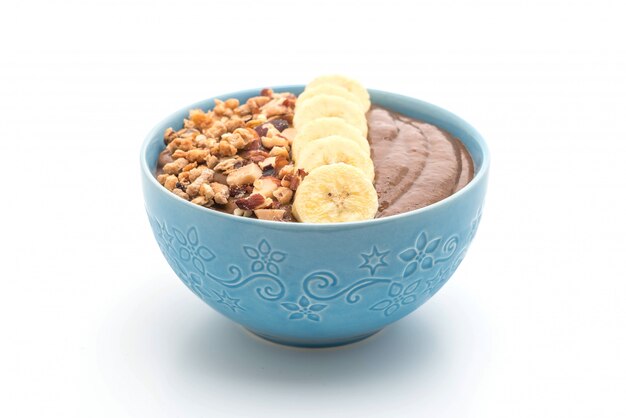 chocolate smoothies bowl