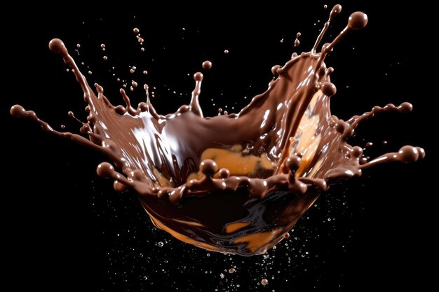 шоколадный всплеск профессиональная рекламная фотосъемка еды