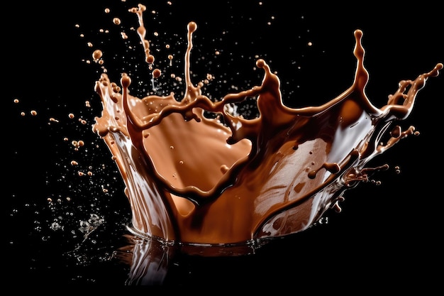 chocolate splash professionele reclame food fotografie