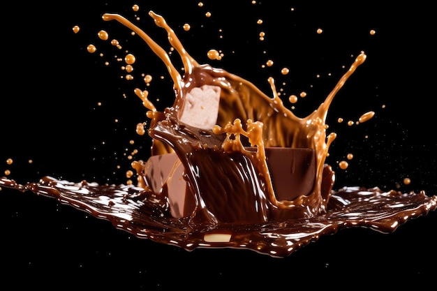 chocolate splash professionele reclame food fotografie