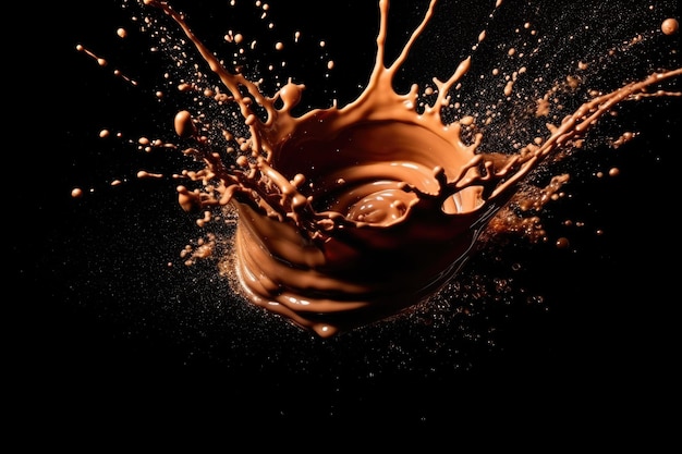 chocolate splash professionele reclame food fotografie