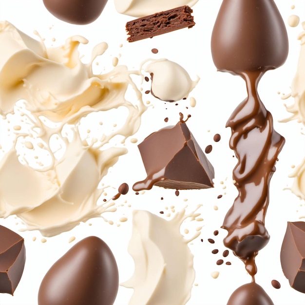 Chocolate splash render Generated with AI