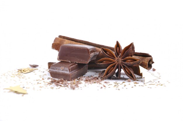 Chocolate, star anise and cinnamon