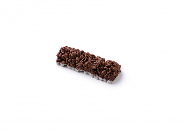 chocolate stick on isolated white 