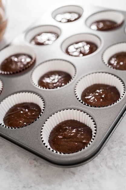 Chocolate strawberry cupcakes