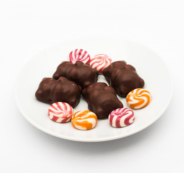 Chocolate and sugar candies