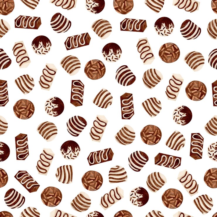Photo chocolate sweets background
