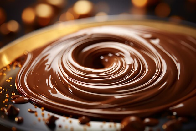 Chocolate swirl as a background