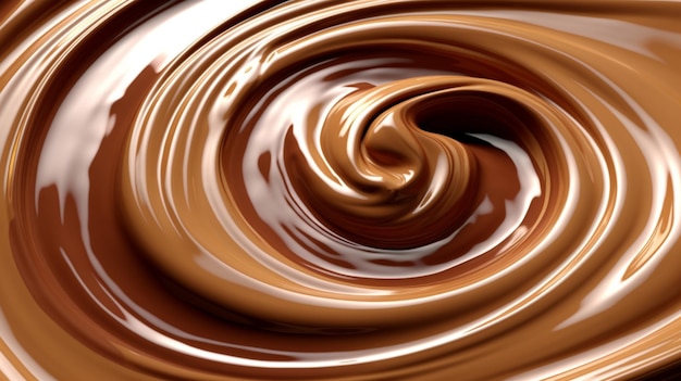 チョコレートの渦巻き HD 8K 壁紙 ストック写真画像