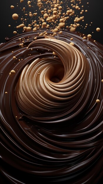 Photo chocolate swirl