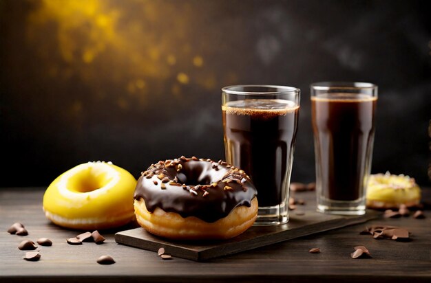 Chocolate and testy donut