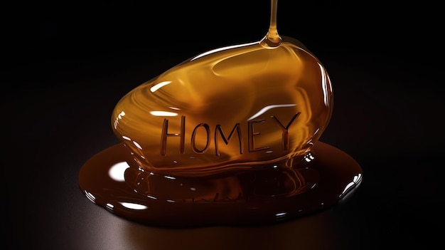 A chocolate that says homey on it