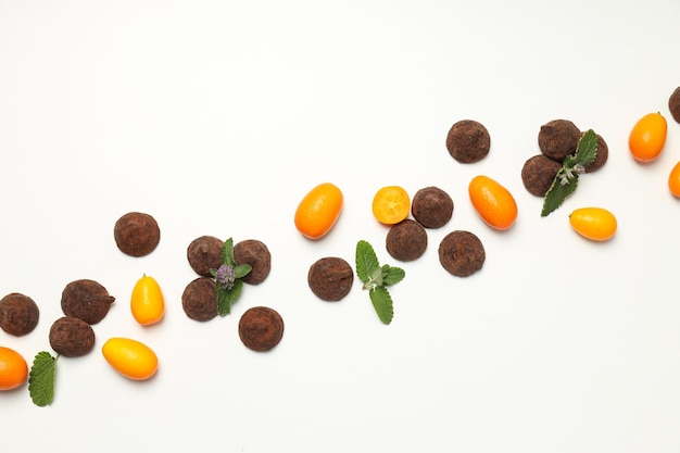 사진 초콜릿 트러플 맛있는 달 ⁇ 한 음식의 개념