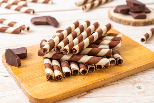 chocolate wafers stick roll