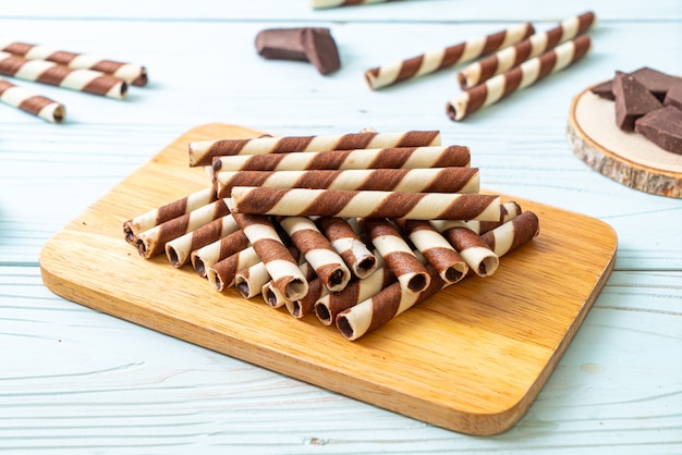 chocolate wafers stick roll