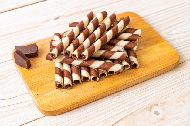 chocolate wafers stick roll