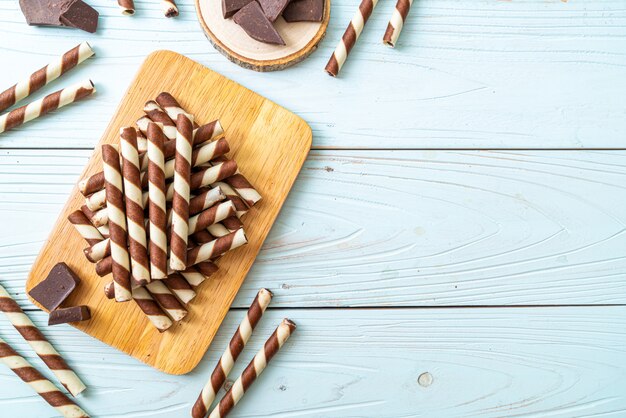 chocolate wafers stick roll