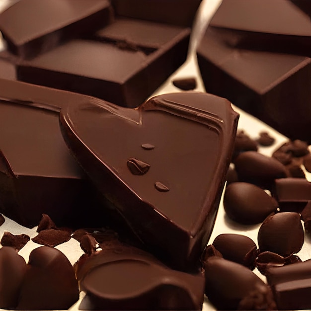 Chocolates are on a silver tray with chocolates and chocolates.