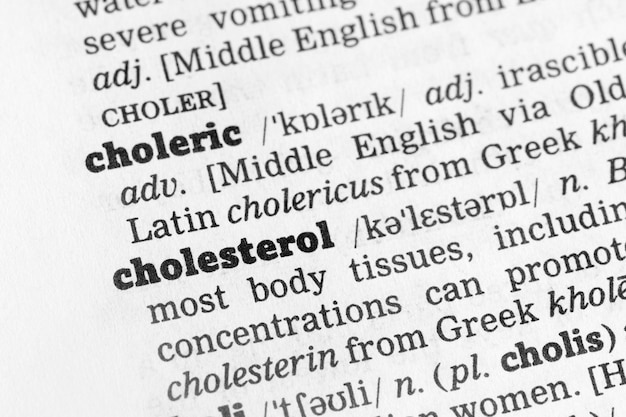 コレステロール辞書の定義