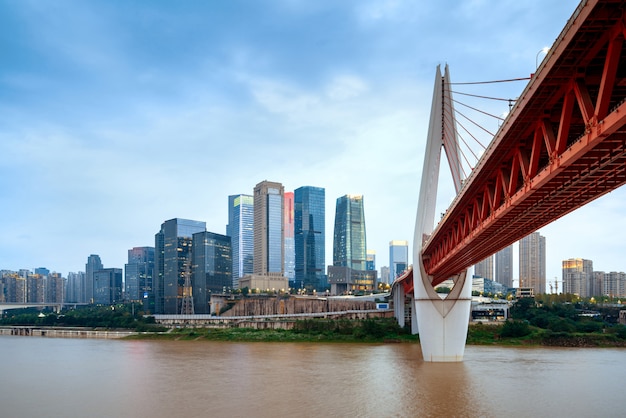 Paesaggio urbano e grattacieli di chongqing