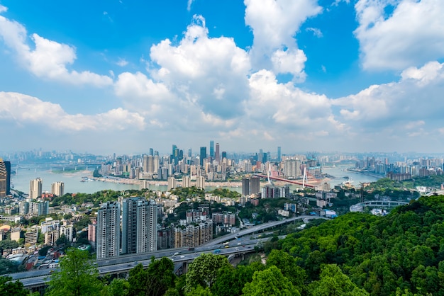 Chongqing stad en skyline