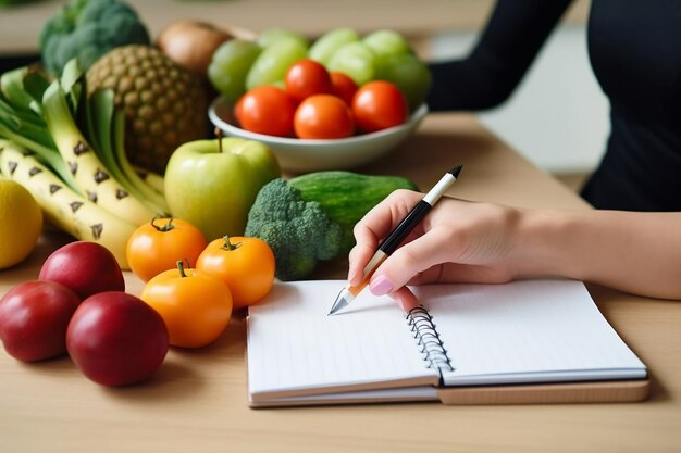 写真 健康的な食品の選択 栄養価の高い食事生成 ai ガイド