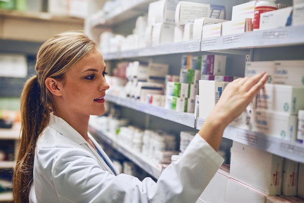 Choosing the right treatment for you Shot of a pharmacist at work