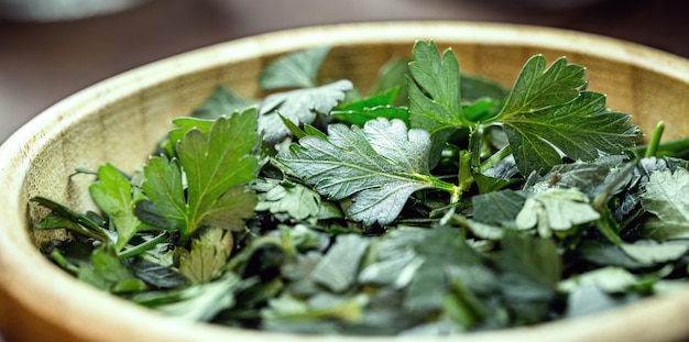 Chopped Brazilian sausage, a culinary ingredient called green scent, used as a culinary seasoning