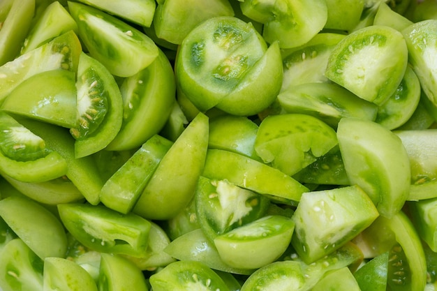 Chopped green tomatoes