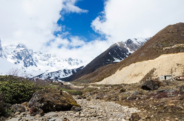 Chopta-vallei in Noord-Sikkim India