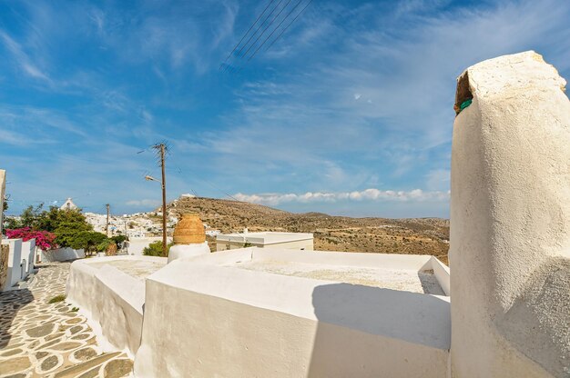 Chora dorp op het eiland Sikinos, Griekenland