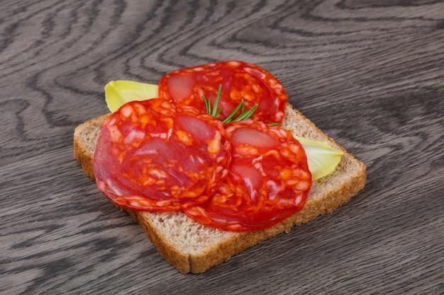 Chorizo ​​sandwich