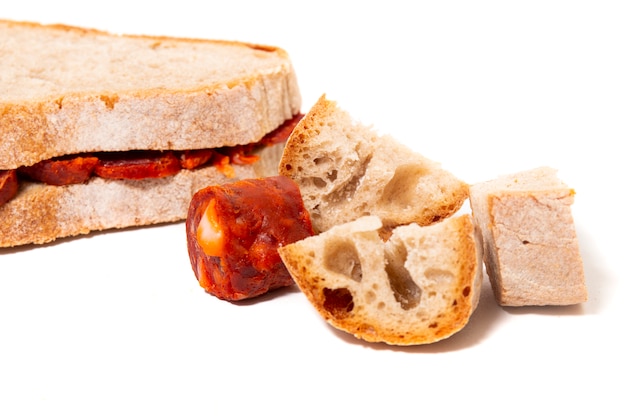 Chorizo and traditional bread