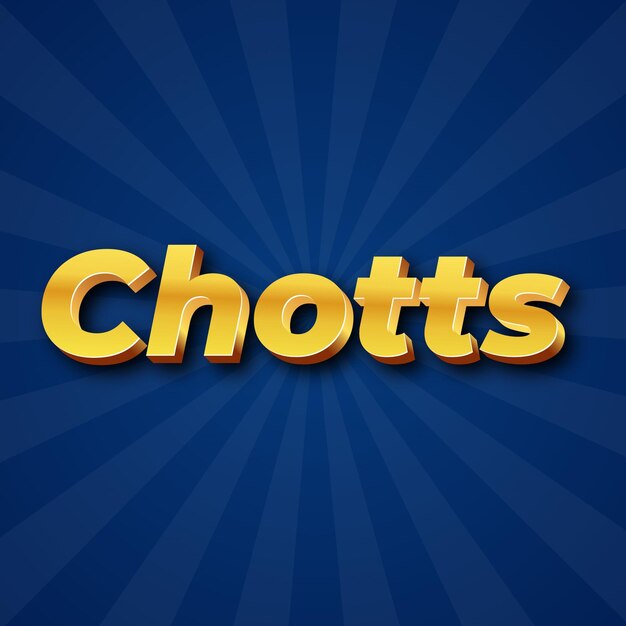 Chotts Text effect Gold JPG attractive background card photo